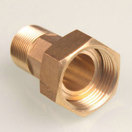 Natural Surface Brass Water Meter Couplings with Customized Size