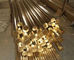 C3602 Grade Brass Round Metal Rod , Free Cutting Brass Alloy Bar