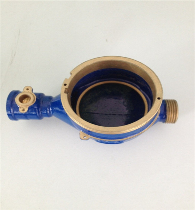 DN15DN50 Brass Water Meter Body , Valve Controlled Brass Water Flow