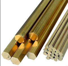 Customized Hexagonal CW614N Brass Rod , High Capacity Brass Hex Bar Stock