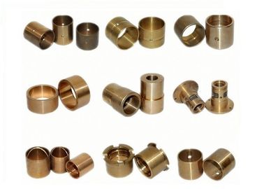 Cylindrical Bronze Bushings And Bearings , Lubricated Bronze Sleeve Bearings ISO9001