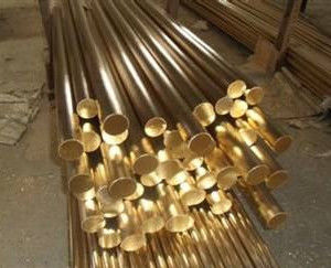 Customized Length Alloy Solid Brass Rod , Anti Corrosive C3601 Brass Round Bar ISO 9000