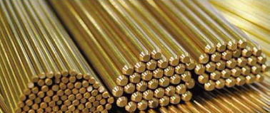 Customized Length Alloy Solid Brass Rod , Anti Corrosive C3601 Brass Round Bar ISO 9000