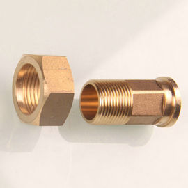 Natural Surface Brass Water Meter Couplings with Customized Size