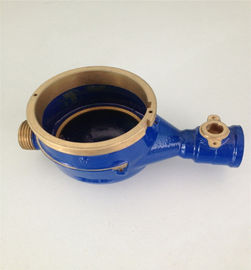 DN15-DN50 Brass Water Meter Body , Valve Controlled Brass Water Flow Meter Body